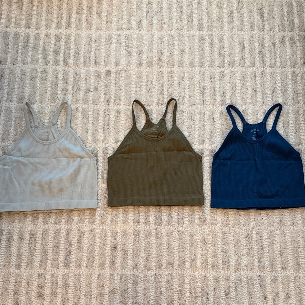 Women's Tank Top Set - Gray, Olive, and Navy